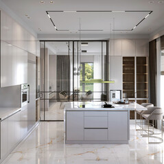 Modern white Kitchen