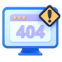 cloud error 3D Illustration Icon Pack Element