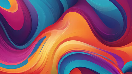 Vibrant Abstract Wavy Background