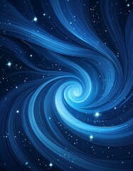 Stardust Sonata: Blue Vector Astrology Pattern - obrazy, fototapety, plakaty