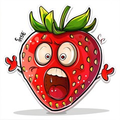 Obraz premium The Terrible Fate of the Strawberry