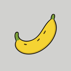 Banana icon, vector illustration. Flat design bananas fruit.