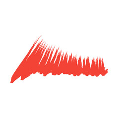 red brush stroke