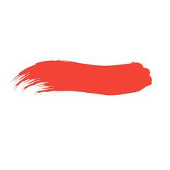red brush stroke