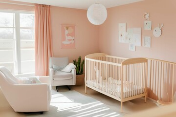 baby bedroom with crib