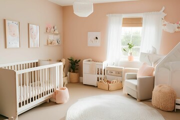 baby bedroom with a crib