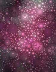Plum Paradise: Dark Pink Circle Canvas