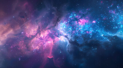 pink blue background with space