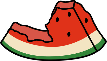 Watermelon Illustration, a Summer Fruit