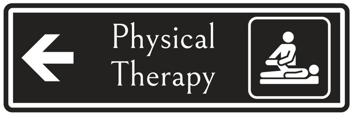 Fototapeta premium Physical therapy sign