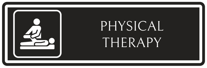 Fototapeta premium Physical therapy sign