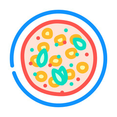 chana masala indian cuisine color icon vector. chana masala indian cuisine sign. isolated symbol illustration