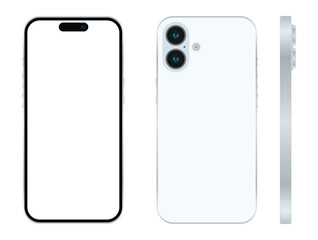 Realistic phone mockup. Vector EPS 10