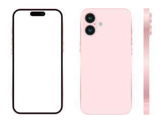 Realistic phone mockup. Vector EPS 10