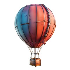 Obraz premium 3D balloon air game cartoon style illustration AI Image Generative Isolated white background