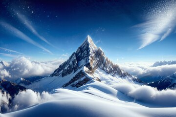 Magnificent Mountain Range Background