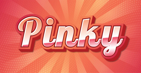 Pinky pink font Text effect editable
