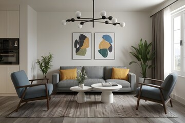 modern living room with sofa, living modren home 