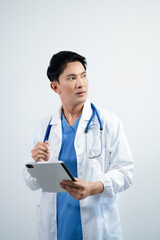 Fototapeta premium Medical doctor woman. Health care.
