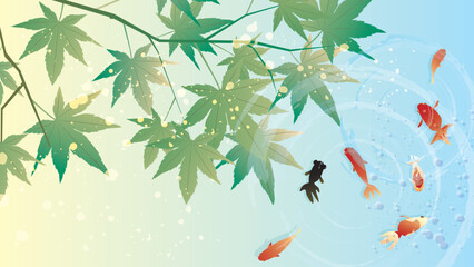 夏の涼しい和風素材
