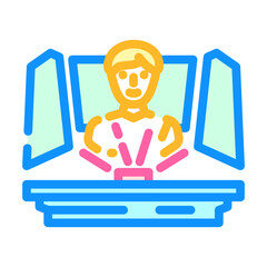 tech conventions enthusiast color icon vector. tech conventions enthusiast sign. isolated symbol illustration