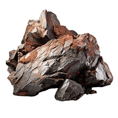 Heavy rock isolated on transparent background