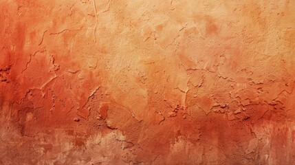 Textured terracotta orange background with shaded gradient on a stucco wall vintage Italian aesthetic