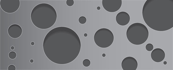 Abstract blue background with 3D white circle rings. Digital future technology concept. vector illustration.