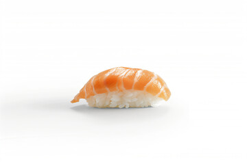 a sushi on a white surface with a white background
