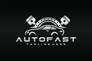 car gear piston emblem logo