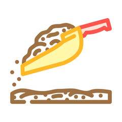 soil urban gardening color icon vector. soil urban gardening sign. isolated symbol illustration