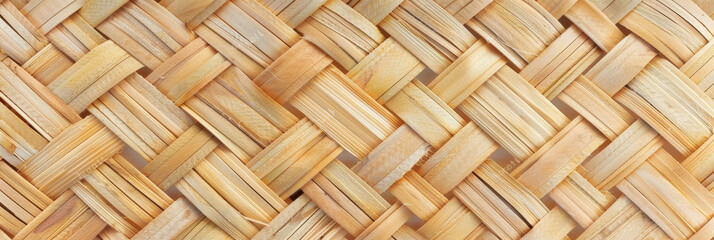 a handmade rattan wall texture,Rattan texture, handcraft bamboo weaving texture background, banner