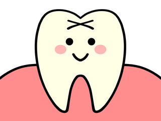 健康な歯のイラスト素材