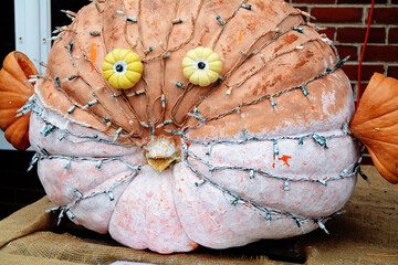 Fototapeta premium decorated pumpkin