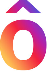 Instagram Alphabet Letter ô Instagram Style Typography for Instagram Post