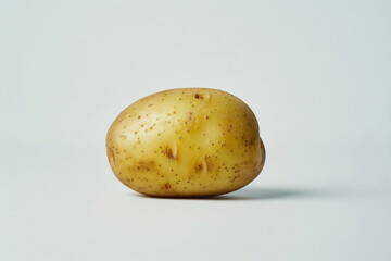 a potato with a white background