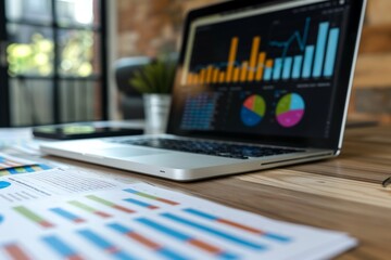 Step-by-Step Growth Graph with Stairs Arrows - Visual Strategy for Achieving Incremental Business Success. Beautiful simple AI generated image in 4K, unique.