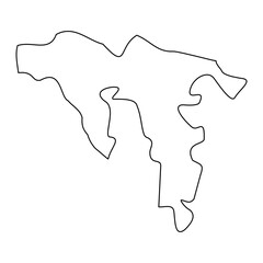 Marsaxlokk District map, administrative division of Malta. Vector illustration.