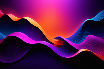 Abstract grainy gradient background glowing color