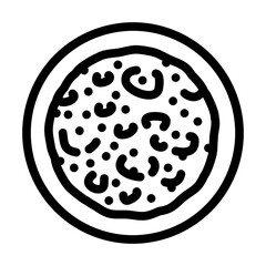 naan bread indian cuisine line icon vector. naan bread indian cuisine sign. isolated contour symbol black illustration