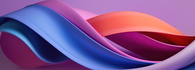 Abstract background wave lines colorful shades gradient. Generative AI