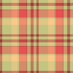 Vector seamless check of tartan textile plaid with a fabric background texture pattern.