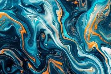 Fototapeta premium Abstract marble marbled marble stone granite texture luxury background banner - Orange yellow gold red color waves swirls structure.. Beautiful simple AI generated image in 4K, unique.