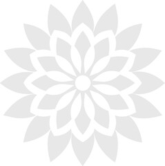 Simple side mandala design ,flower design