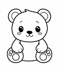 Obraz premium Bear Coloring Pages Perfect for Children