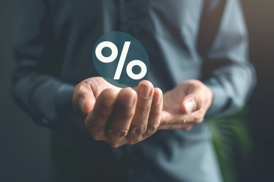 Business Man holding a tablet with virtual chart for trader analysis - Business Stock Market Concept. Beautiful simple AI generated image in 4K, unique.