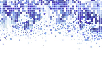 Abstract Blue Vector Pixel Background with White Space