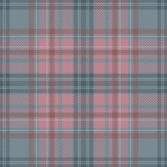 Tartan seamless pattern, grey and pink, can be used in fashion design. Bedding, curtains, tablecloths