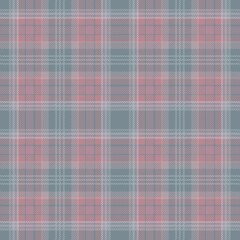 Tartan seamless pattern, grey and pink, can be used in fashion design. Bedding, curtains, tablecloths
