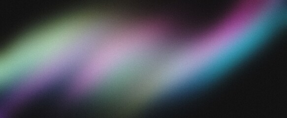 Pastel color gradient background, purple pink turquoise yellow blurred color gradients wide banner design, grainy texture